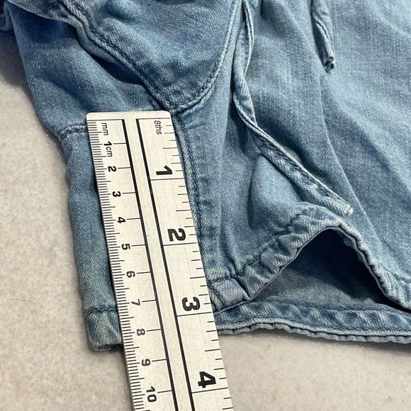 American Eagle Lyocell Denim Shorts Womens Size XS Pockets Drawstring Pull On - Picture 8 of 9